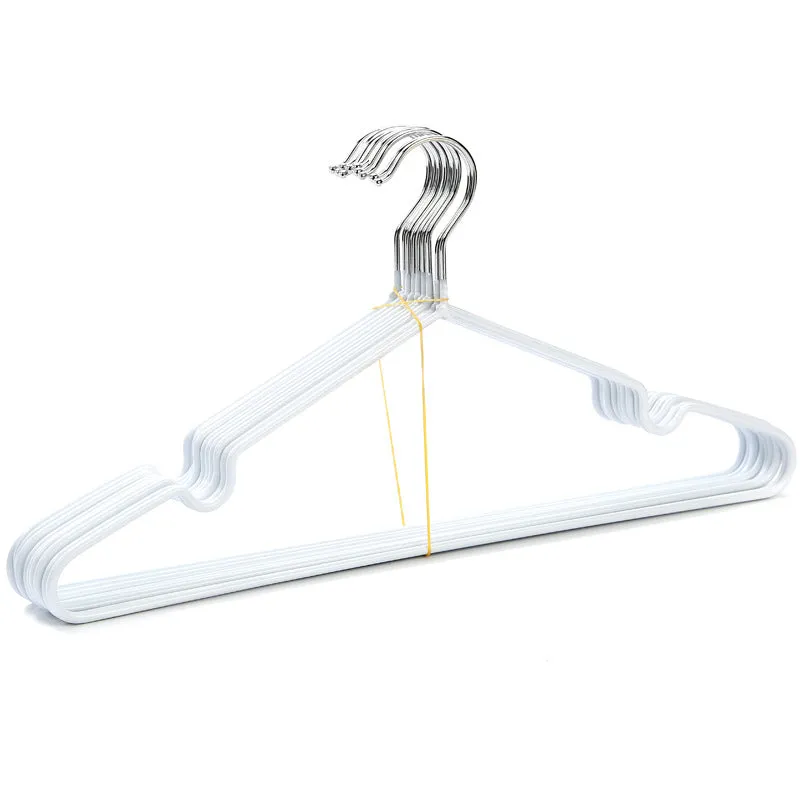 10 Pcs Durable Metal Clothes Hanger with Non-Slip Coating, HG0002