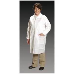 Alpha Protech Critical Cover Comfortech Lab Coats Lab Coat, Medium, 3 Pockets, Tapered Collar, Elastic Wrist, 25/Cs