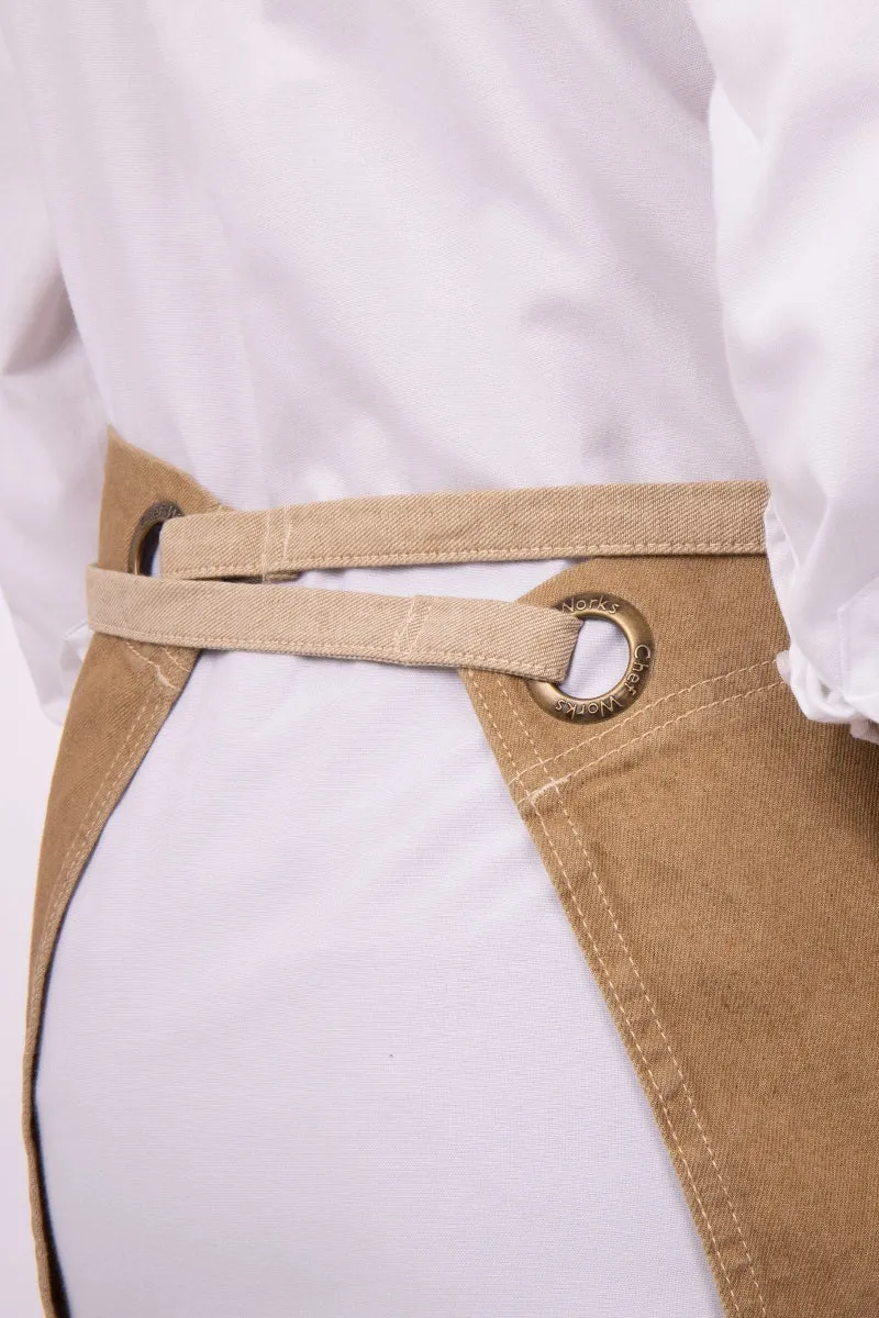 Austin Natural Half Bistro Apron (2 Pockets)