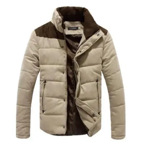 Autumn Winter Coats Men Parka Cotton Warm Thick Jackets Padded Coat Male Outerwear Jacket