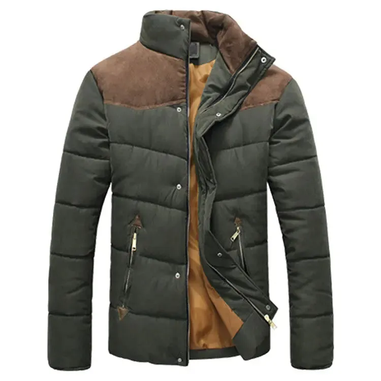 Autumn Winter Coats Men Parka Cotton Warm Thick Jackets Padded Coat Male Outerwear Jacket