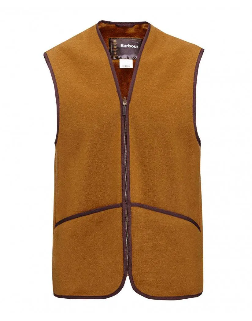 Barbour Vesti - Warm Pile Waistcoat Zip-in Liner - Brown