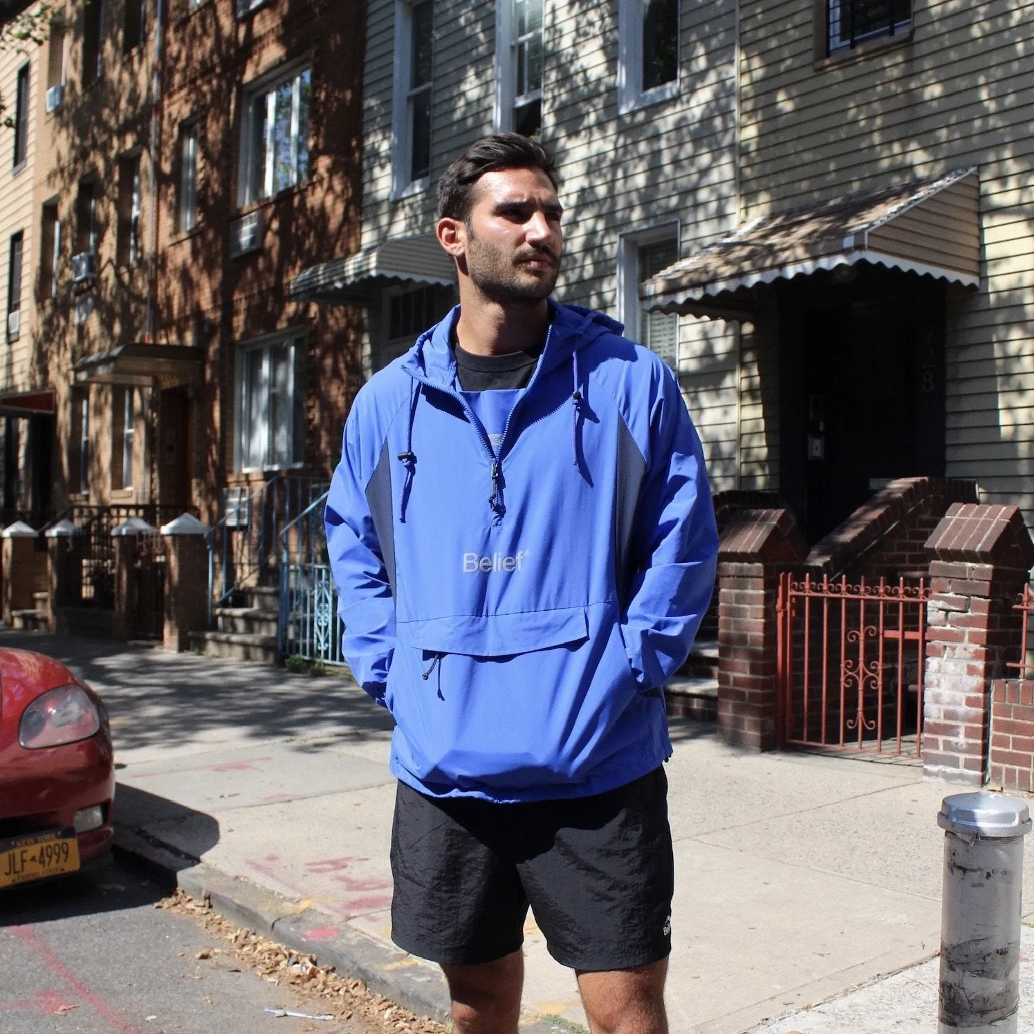 Belief NYC Sport Logo Anorak - Royal