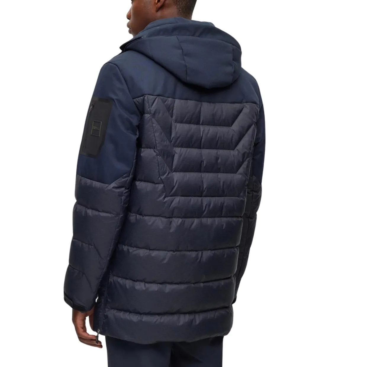 BOSS J Zefiro2 Detachable Hood Dark Navy Down Jacket