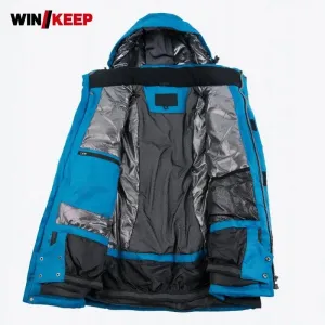 Brands Ski Jacket Men Winter New Waterproof Breathable Warm Outdoor Snow Coats -30 Degrees Skiing Snowboard Jacket Men Coat