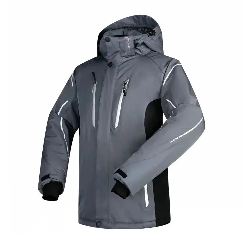 Brands Ski Jacket Men Winter New Waterproof Breathable Warm Outdoor Snow Coats -30 Degrees Skiing Snowboard Jacket Men Coat