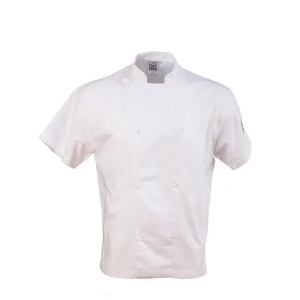 Chef Coat Mesh White Short Sleeves, M