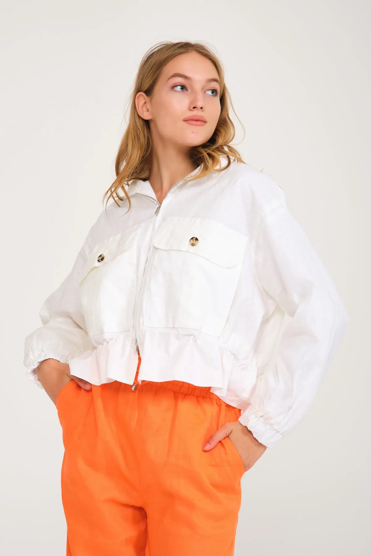 Coastal Breeze Linen Jacket