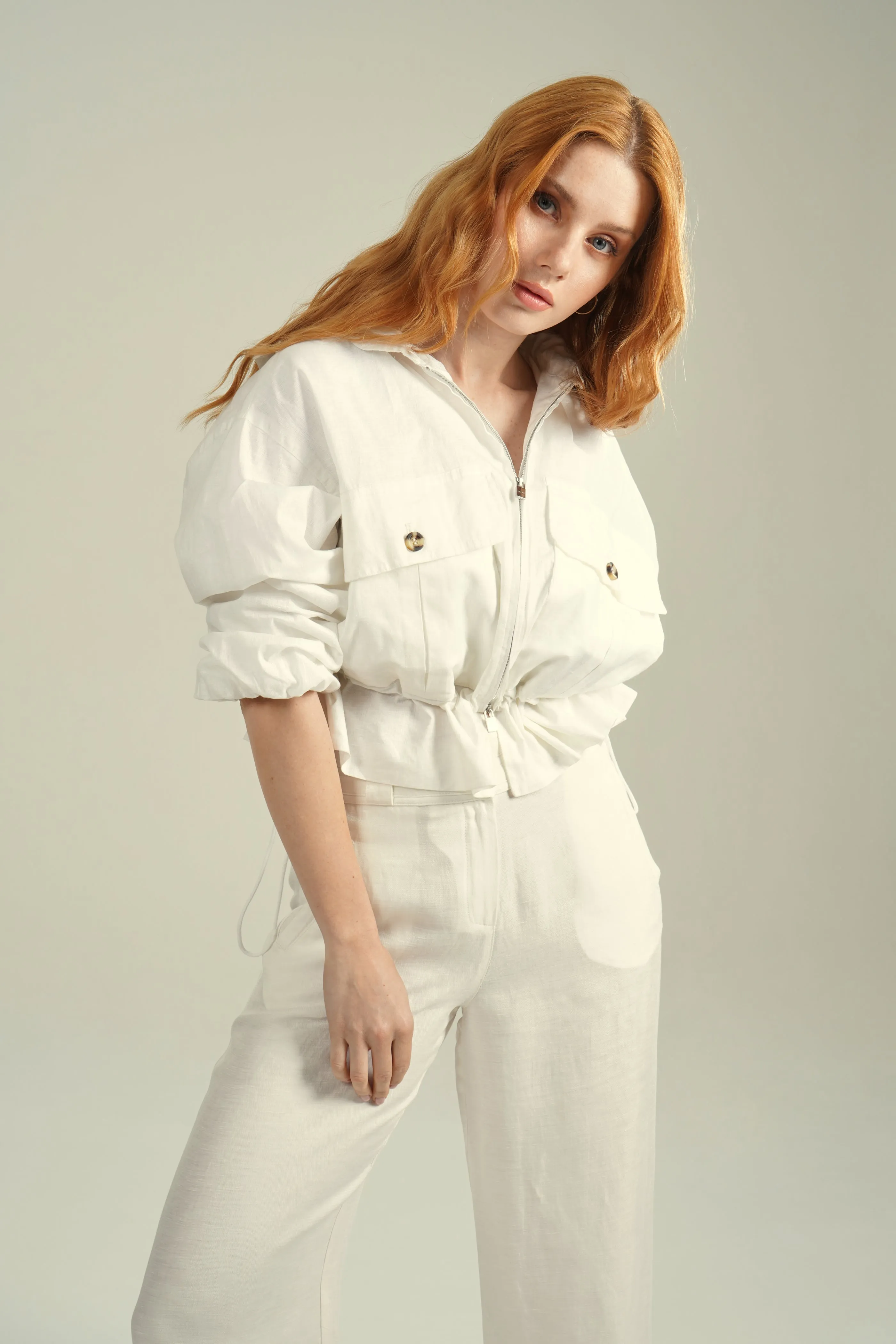 Coastal Breeze Linen Jacket