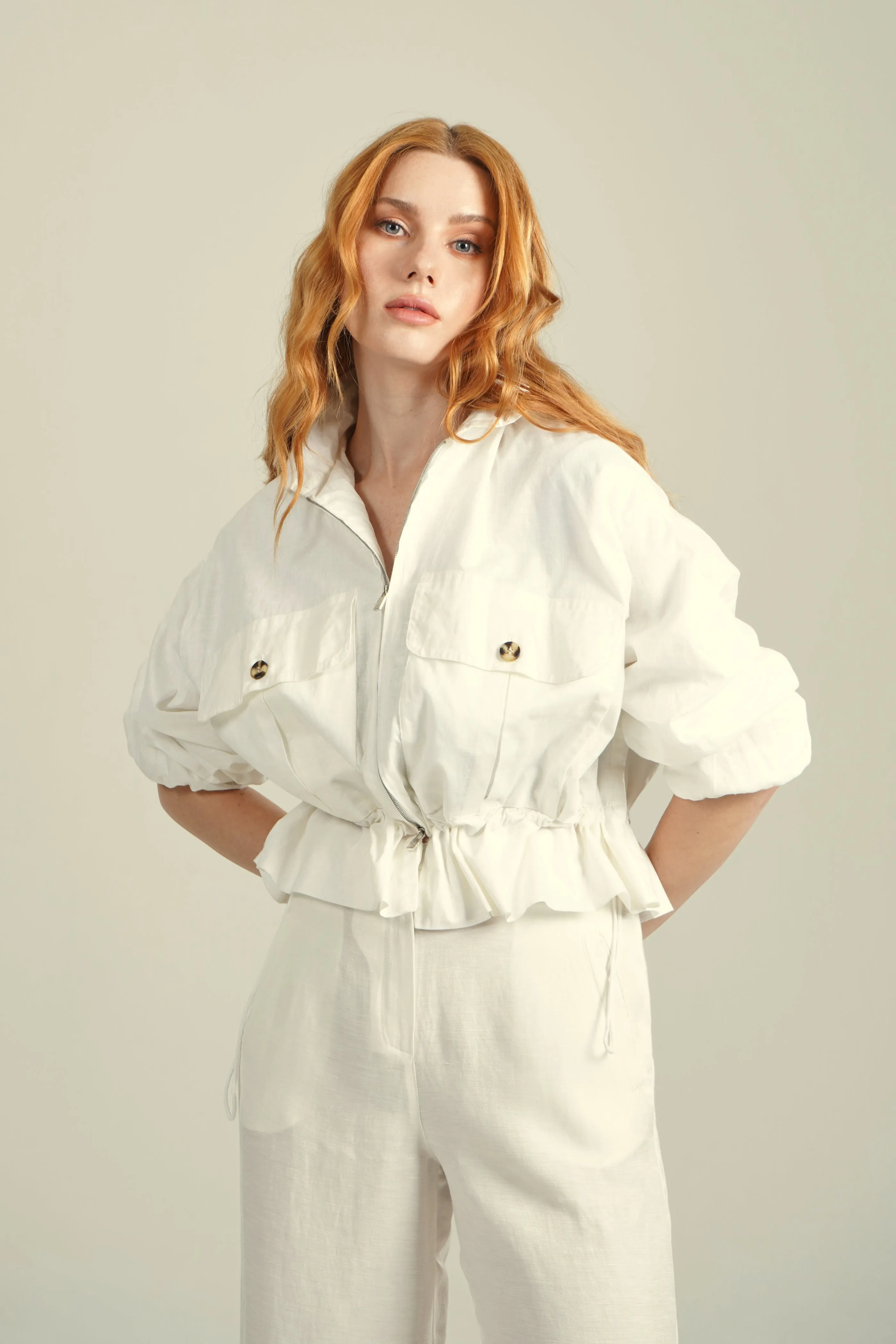 Coastal Breeze Linen Jacket