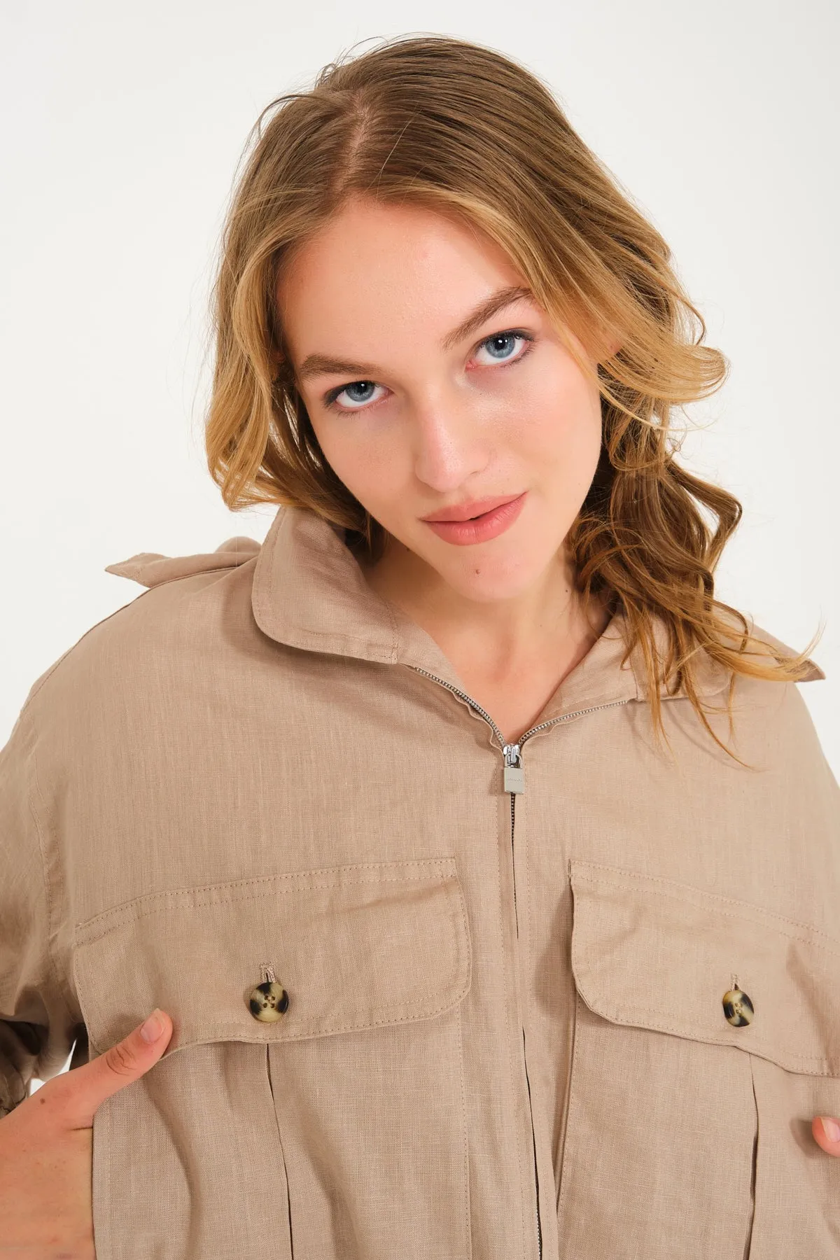 Coastal Breeze Linen Jacket