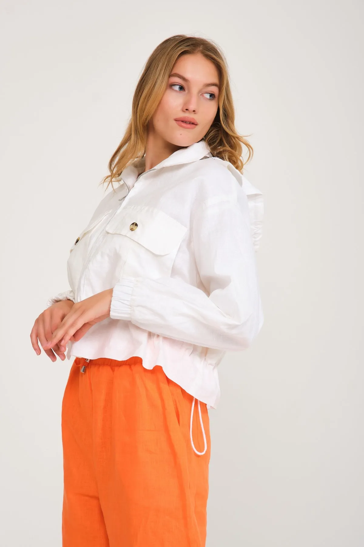 Coastal Breeze Linen Jacket