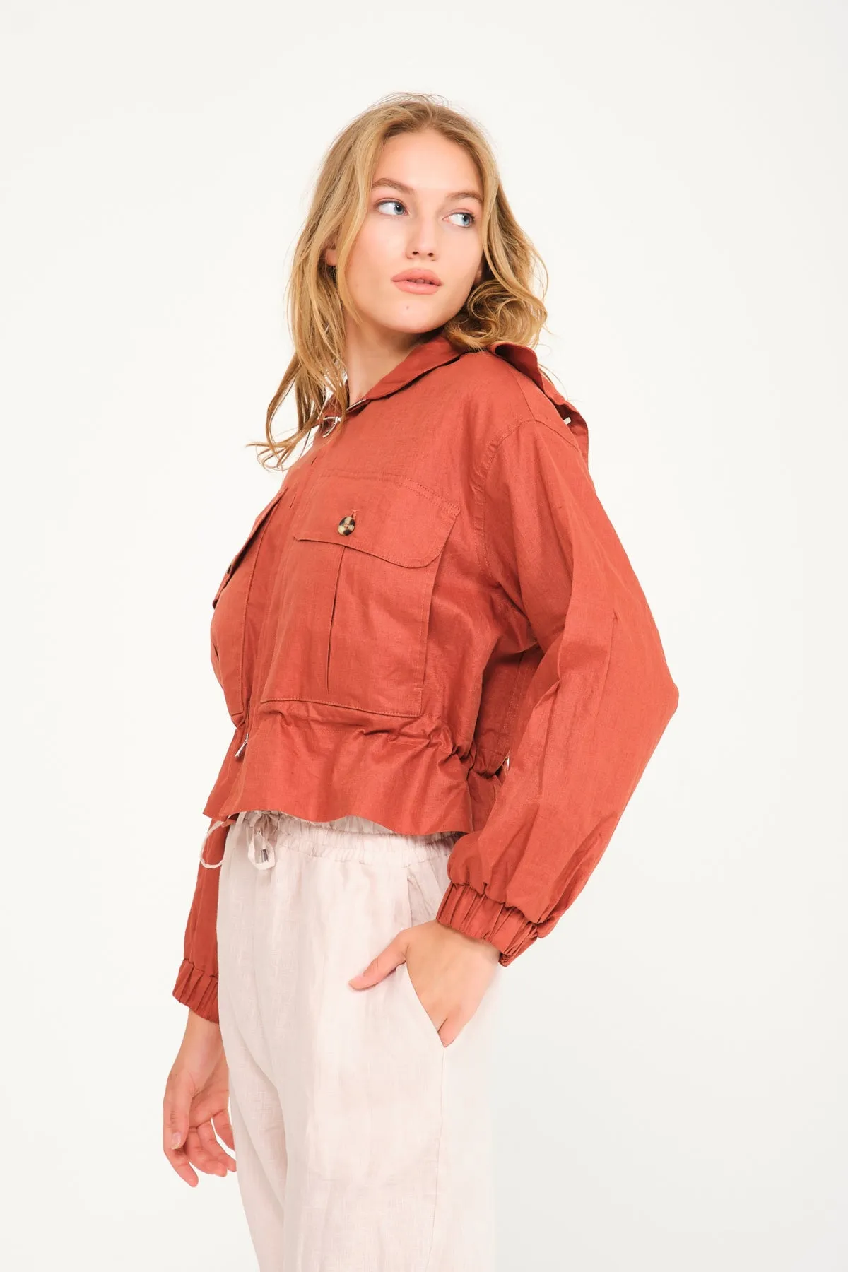 Coastal Breeze Linen Jacket