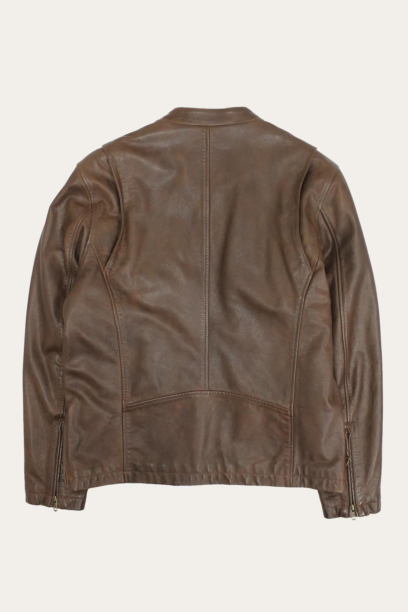 Contemporary Racer Leather Jacket