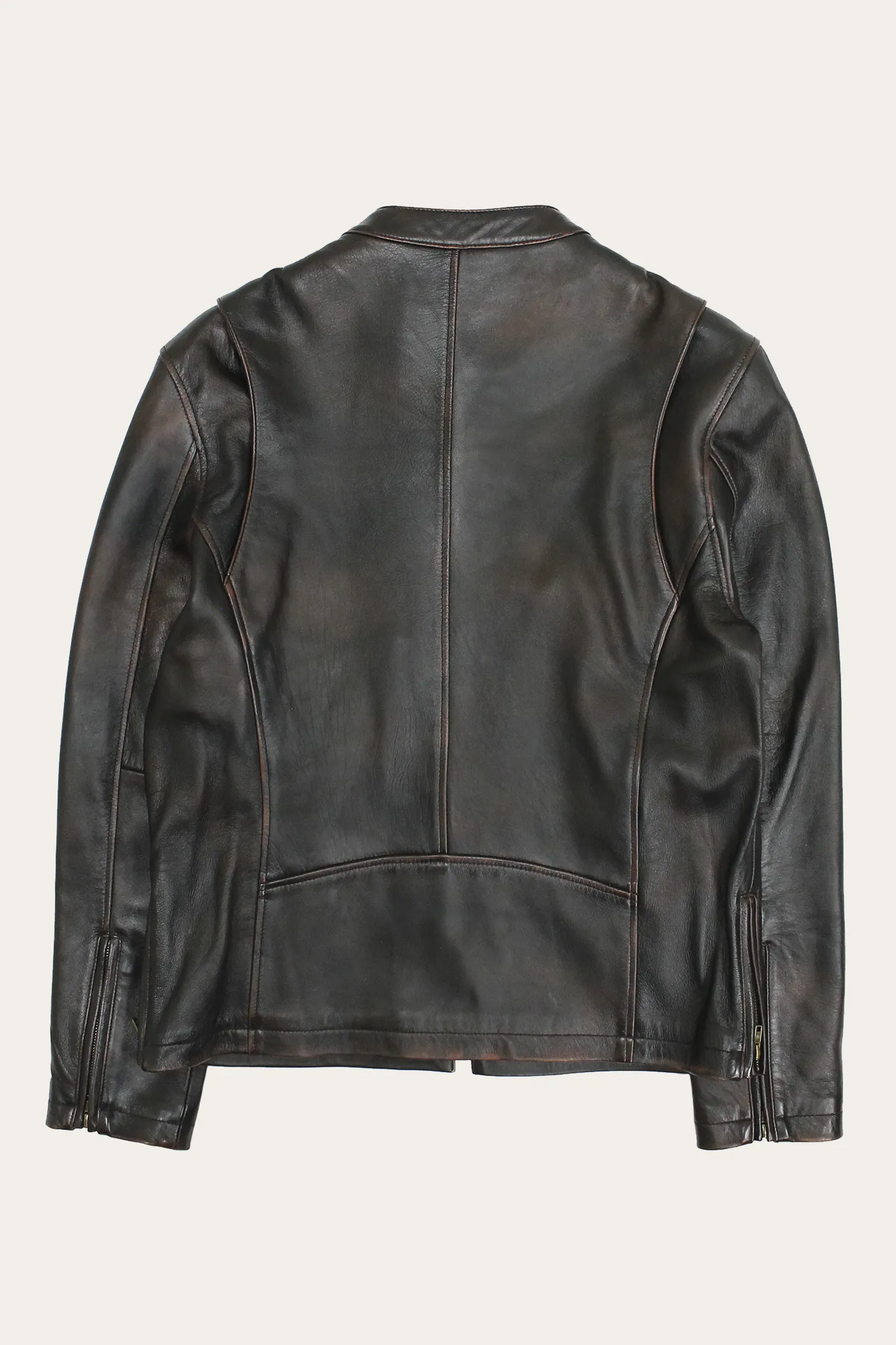 Contemporary Racer Leather Jacket