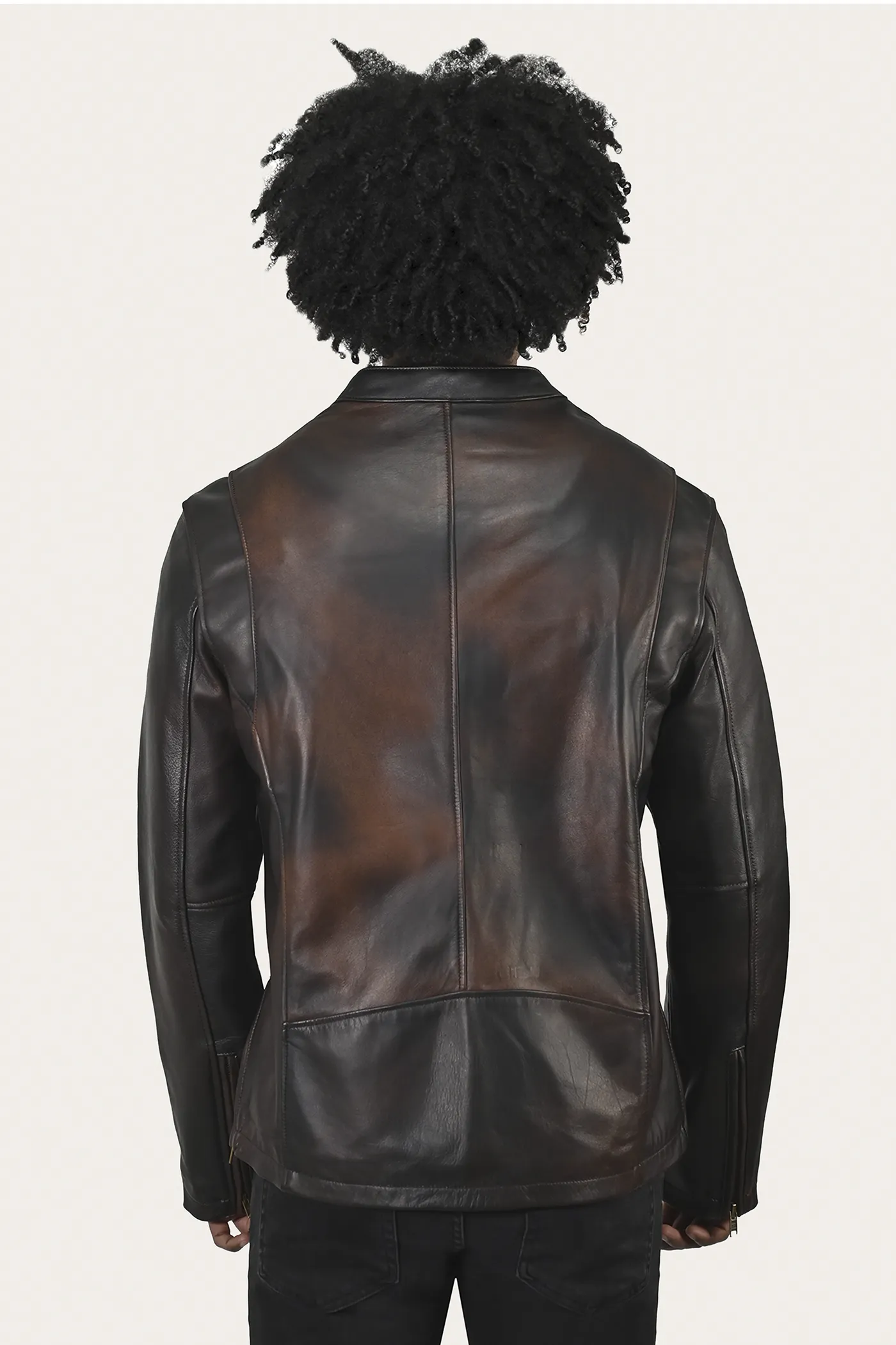 Contemporary Racer Leather Jacket