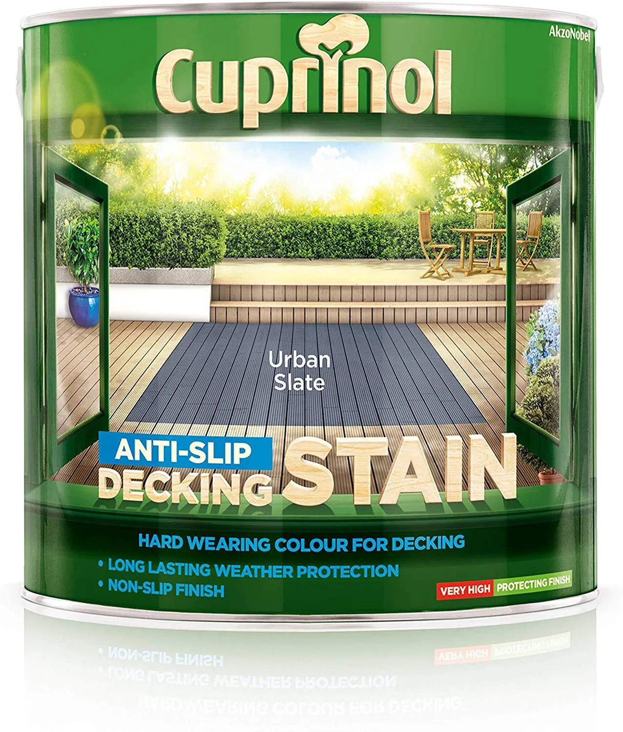 Cuprinol Anti Slip Decking Stain - Urban Slate 2.5L