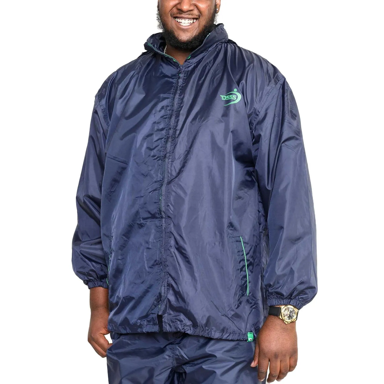 D555 Mens Zac Big & Tall Packaway Waterproof Rain Jacket