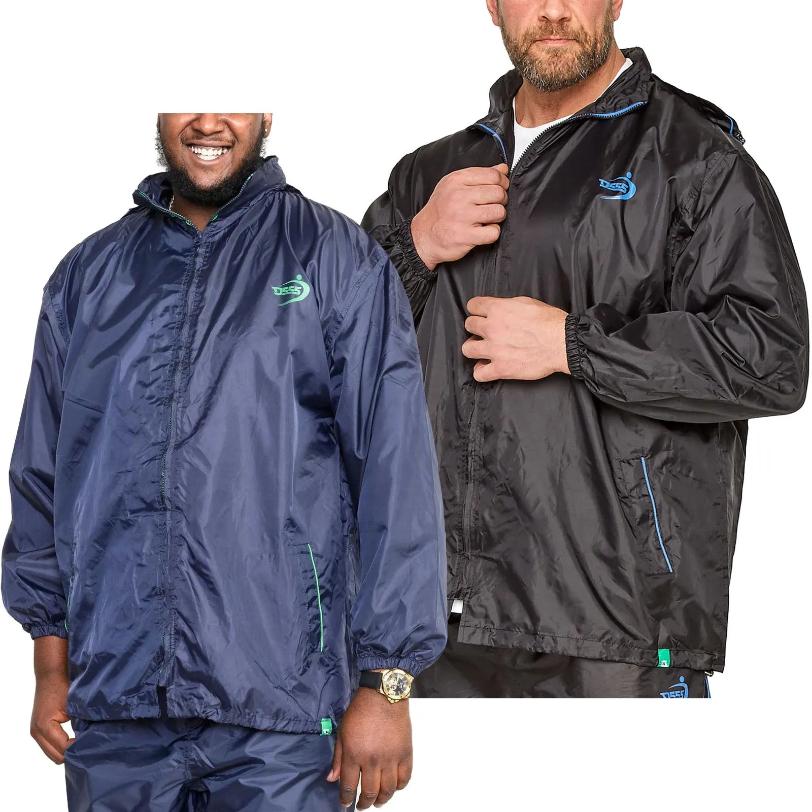 D555 Mens Zac Big & Tall Packaway Waterproof Rain Jacket