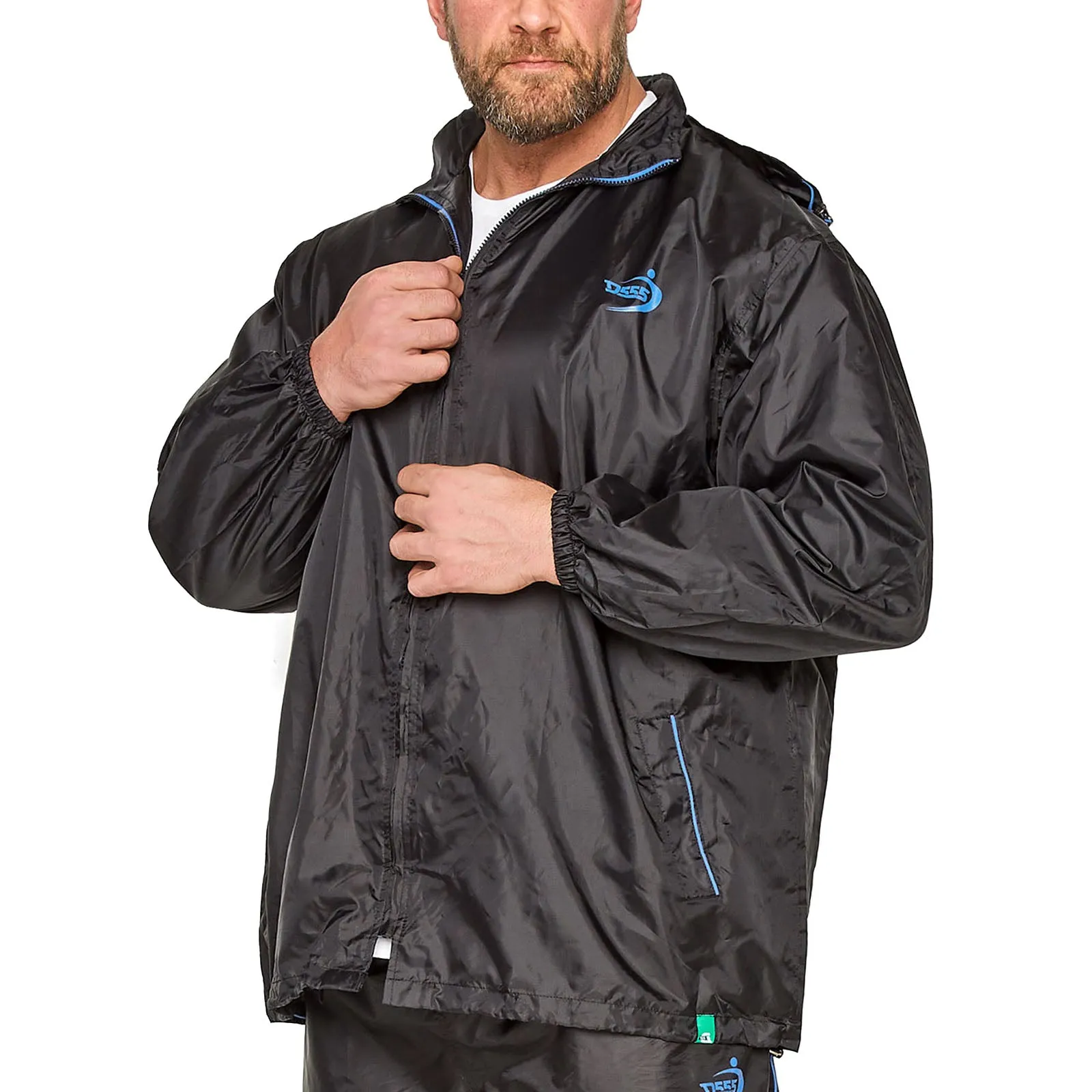 D555 Mens Zac Big & Tall Packaway Waterproof Rain Jacket