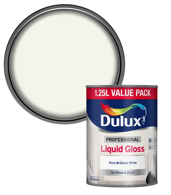 Dulux Professional Liquid Gloss Paint- Pure Brilliant White