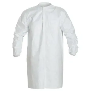 DuPont™ Tyvek® IsoClean® Frock with Snap Front, Medium, White, IC270BWHMD0030CS