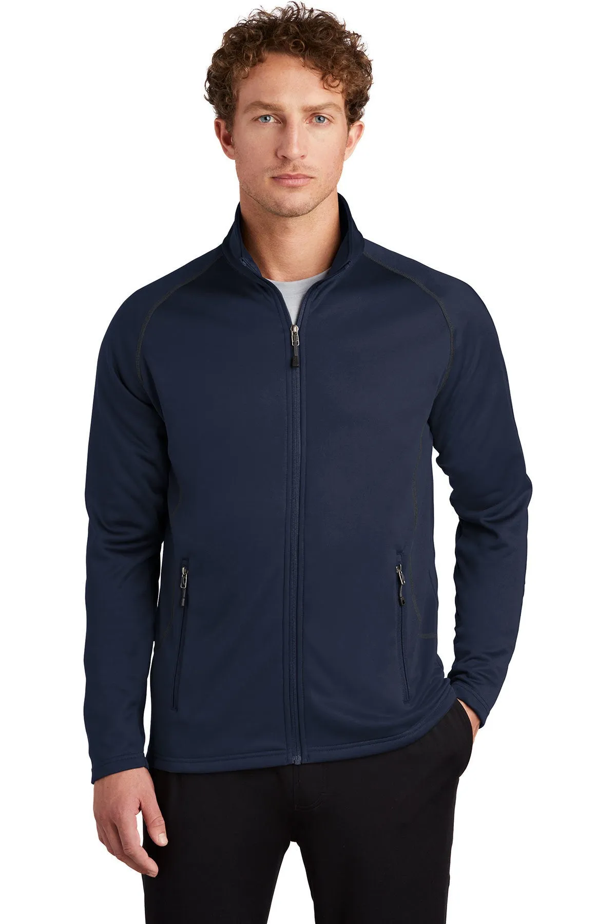 Eddie Bauer Smooth Fleece Custom Layer Jackets, River Blue Navy