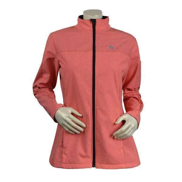 FINAL SALE: Tahoe Women's Performance Softshell Fleece Reflective Jacket in Salmon