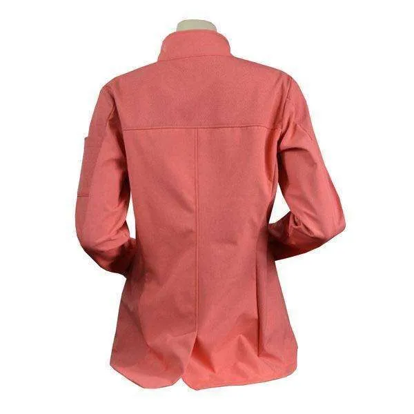 FINAL SALE: Tahoe Women's Performance Softshell Fleece Reflective Jacket in Salmon