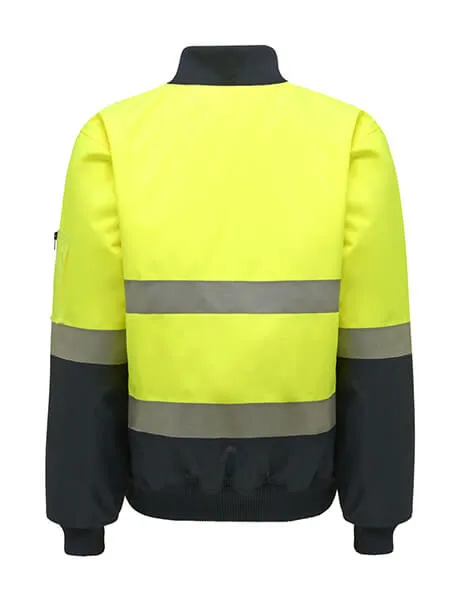 Hard Yakka Hi-Visibility 2Tone Bomber Jacket With Hoop Tape (Y06675)