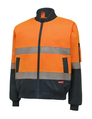 Hard Yakka Hi-Visibility 2Tone Bomber Jacket With Hoop Tape (Y06675)