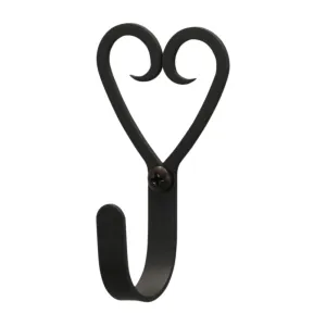 Heart Wall Hook Small 1 3/4 In. W x 3 1/4 In. H x 1 1/4 In. D Inside Hook Depth 1 In