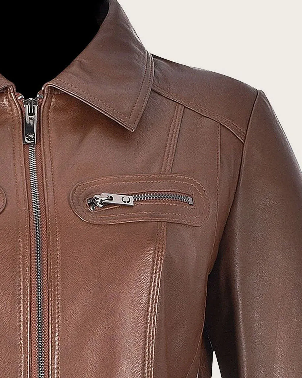 Honey brown minimalistic  jacket