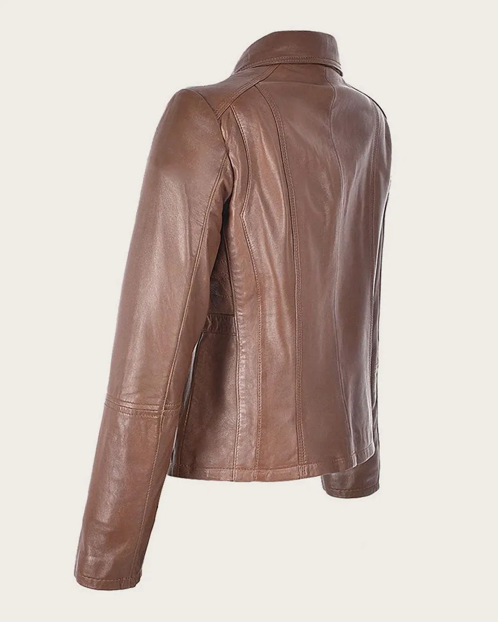 Honey brown minimalistic  jacket