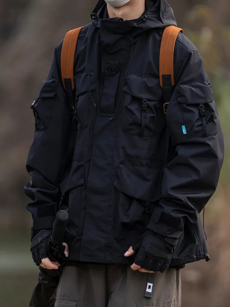 Japanese Trend Hooded Cargo Jacket - High Quality Mountaineering Coats