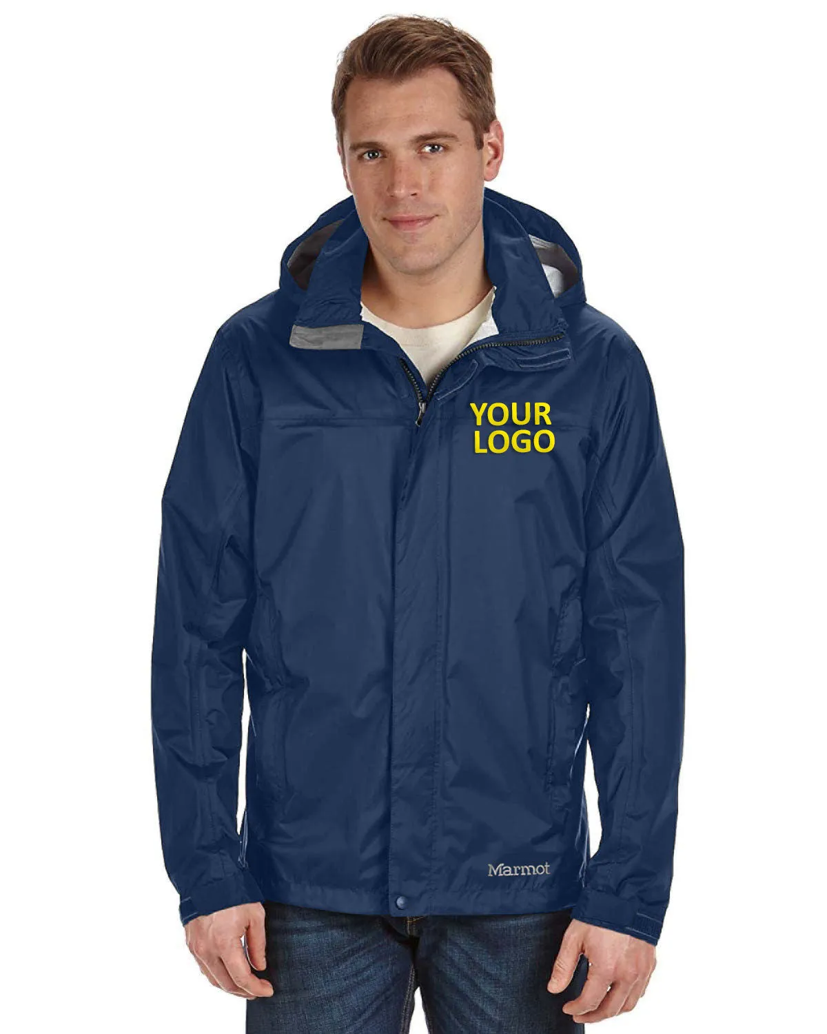 Marmot Men's Precip Eco Jackets, Arctic Navy