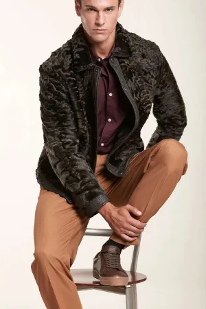 Men fur jacket