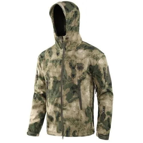 Men Military Tactical Hiking Jacket Outdoor Windproof Fleece Thermal