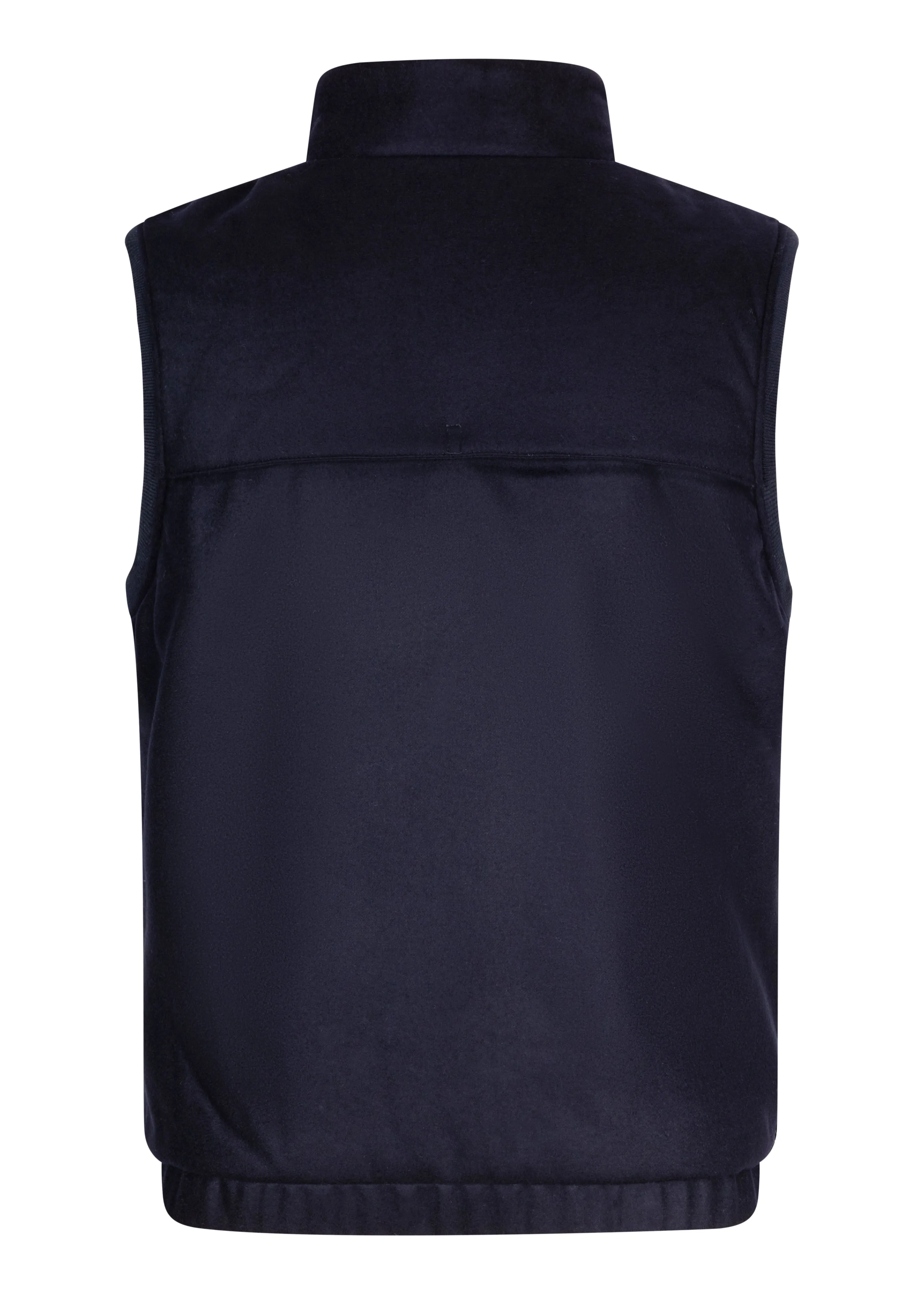 Men's Wool Bodywarmer - Navy Wool