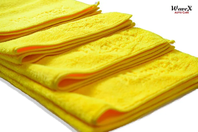 Microfiber Cleaning Cloths for Car and Kitchen 350 GSM 40x40 cm All Purpose Softer Highly Absorbent, Lint Free - Streak Free Wash Cloth for House, Kitchen, Car, Windows