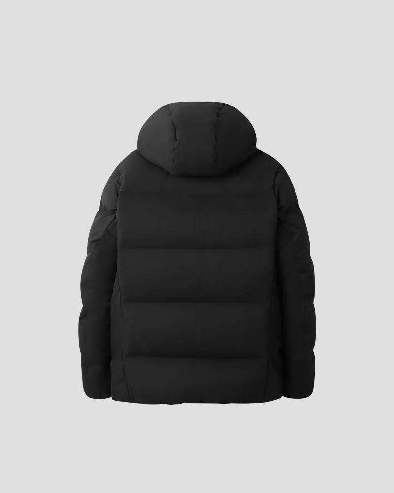 MIZUSAWA DOWN JACKET "ANCHOR" - Black