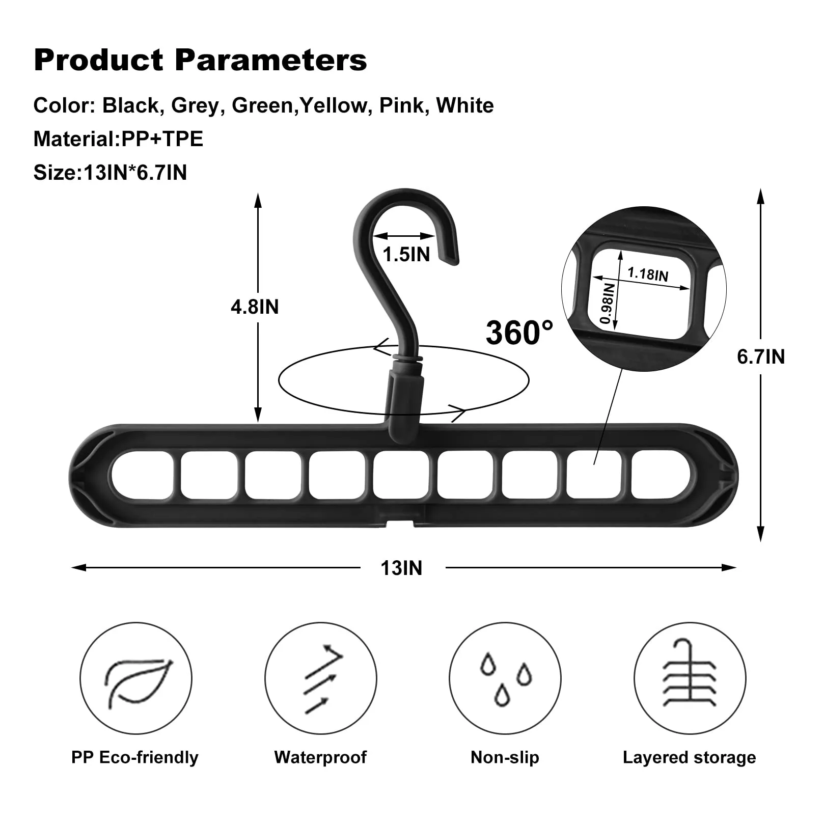 Multifunctional Closet Organizer Magic Space Saving Hangers