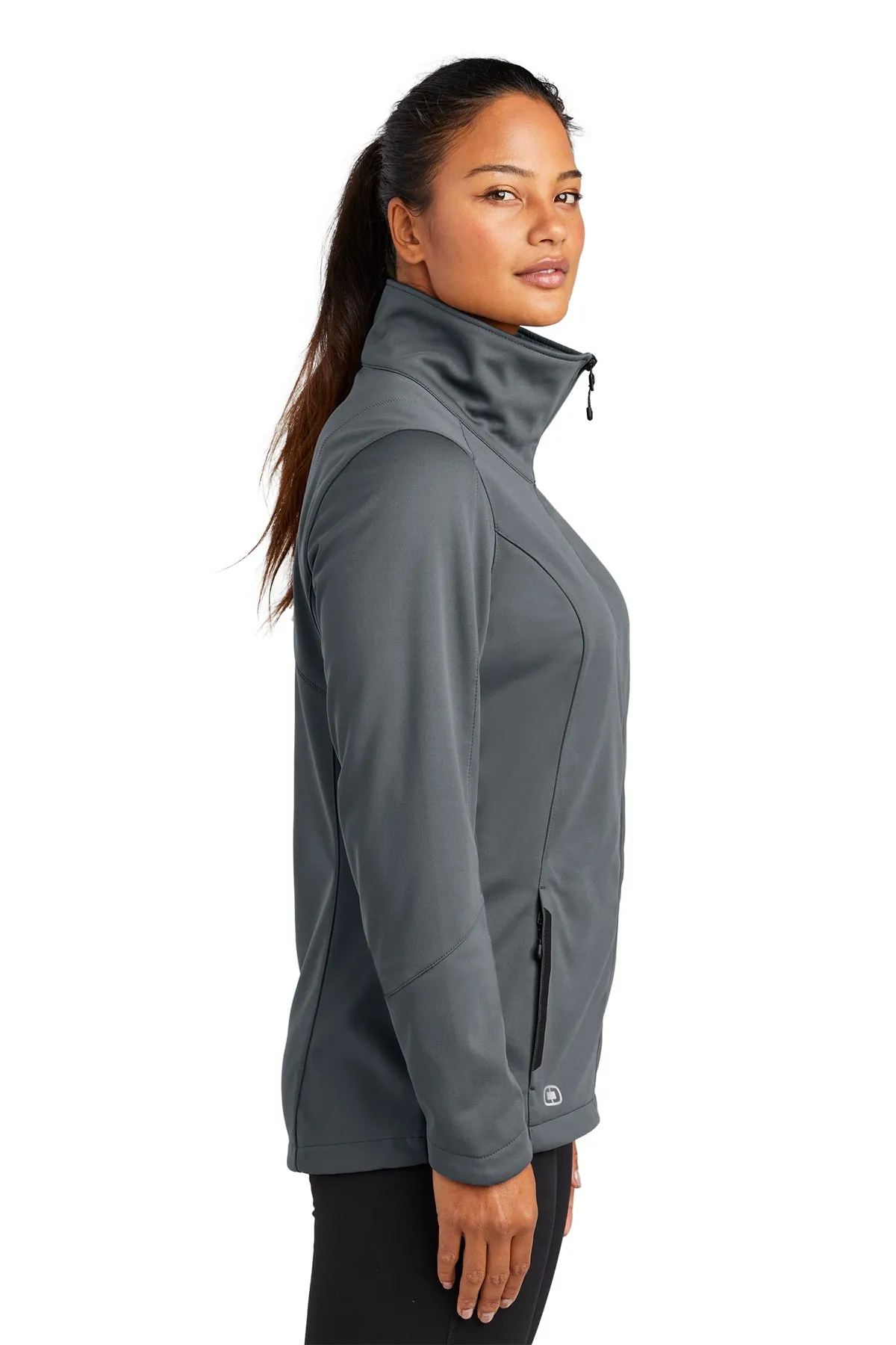 OGIO ENDURANCE Ladies Crux Custom Soft Shell Jackets, Gear Grey