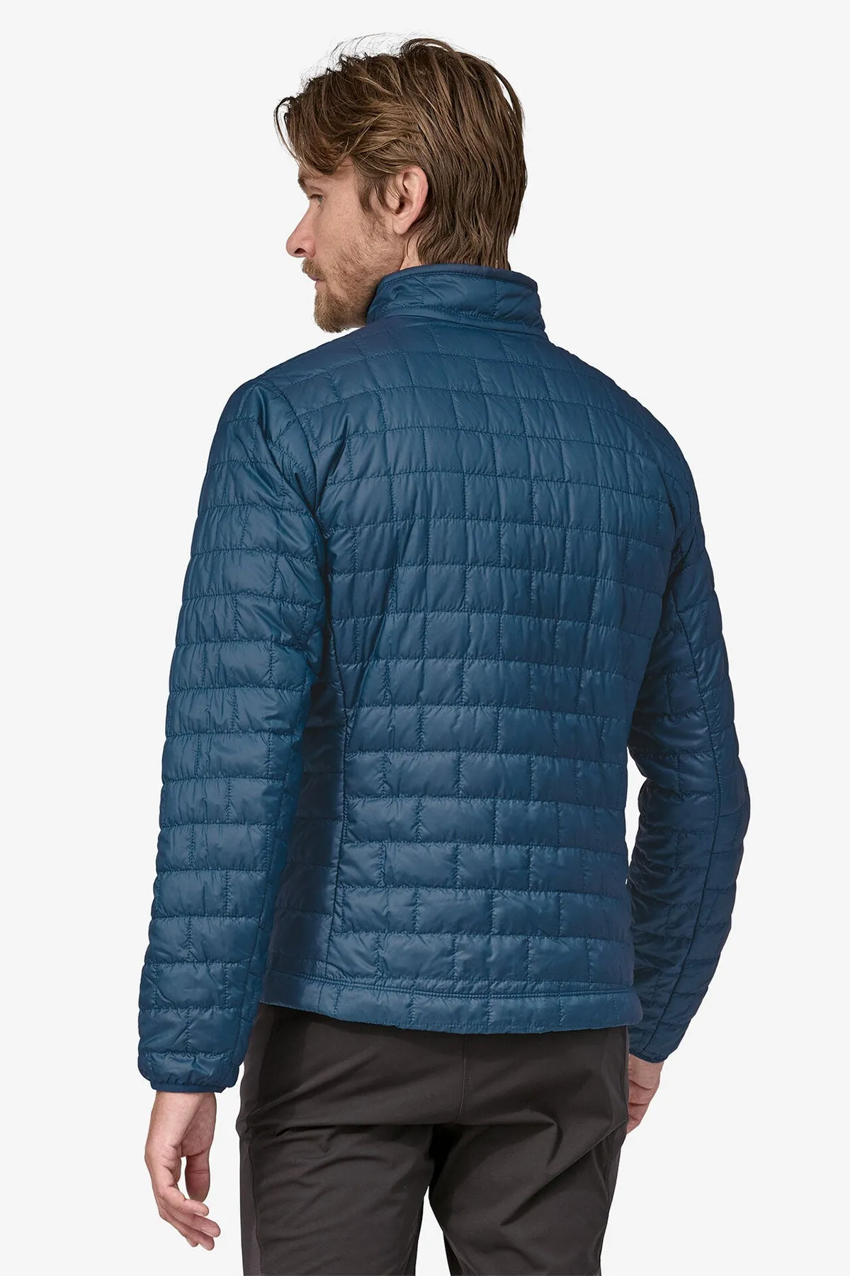 Patagonia Mens Custom Nano Puff Jackets, Lagom Blue