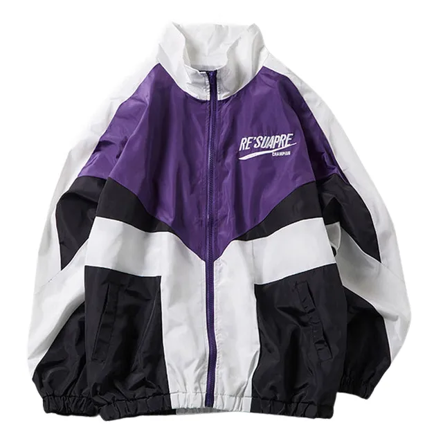 Pologize™ Casual Loose Patchwork Windbreaker Jacket