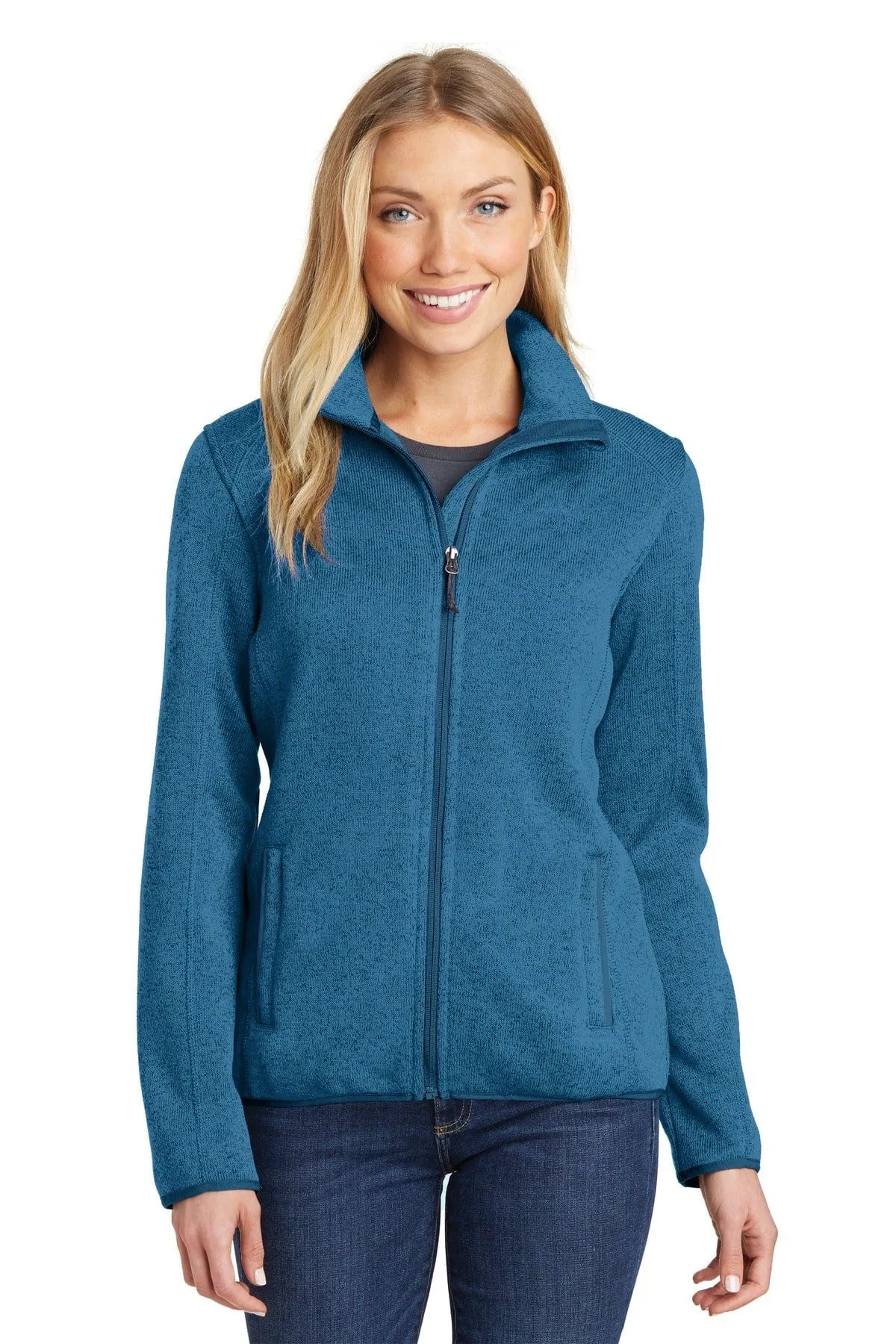 Port Authority ®  Ladies Sweater Fleece Jacket. L232