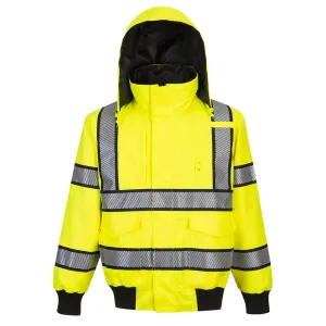 Portwest Hi-Vis Reversible Bomber Jacket (UH449YBR)