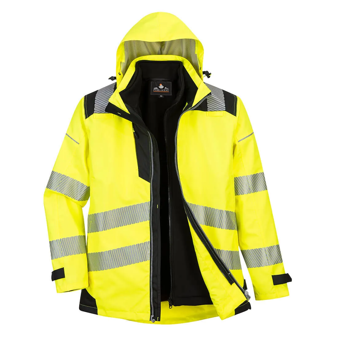 Portwest PW3 Hi-Vis 3-in-1 Jacket (PW365YBR)