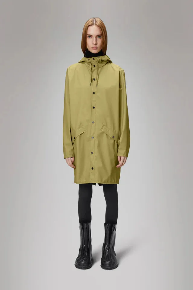 Rains Long Khaki Jacket