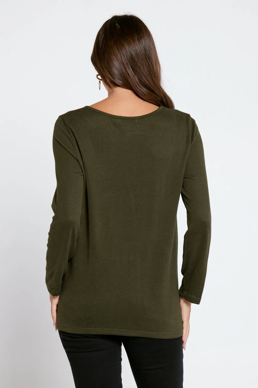 Rory Knit Top - Khaki